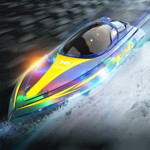 V555 2.4GHZ Cool Light RC Boat